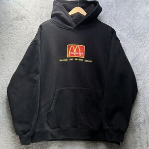Cactus Jack Hoodie Mens Large Black McDonald's Travis Scott Graphic Sweatshirt